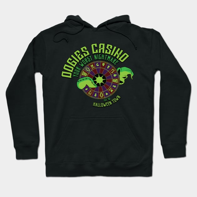 Oogies Halloween Town Casino Hoodie by DeepDiveThreads